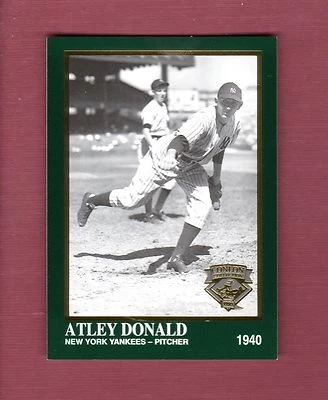 #1413 ATLEY DONALD (PHIL RIZZUTO in background), Yankees | 1995 Conlon/Megacards - Image 1 of 2