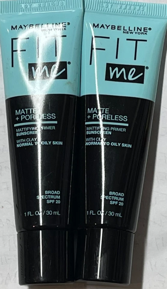 Maybelline Fit Me Matte + Poreless Mattifying Primer Sunscreen, 2 Pack - Image 1 of 1