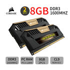 Corsair Pro 16GB 2x 8GB DDR3 1600MHz CL9 PC3-12800U DIMM Arbeitsspeicher RAM DE