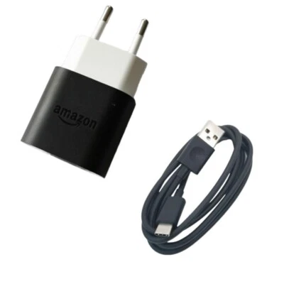 EU plug 5W Charger Adapter + USB-C Cable For Amazon Paperwhite Kids 11th Edition - Image 1 of 4