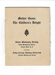 MOTHER GOOSE : THE CHILDREN'S DELIGHT by Junior Missionary Society, 1911 - Imagen 1 de 2