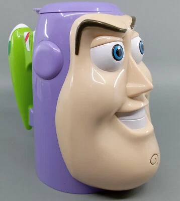 Buzz Lightyear Disney Pixar On Ice Toy Story Souvenir Character Mug Flip Top Lid - Image 1 of 4