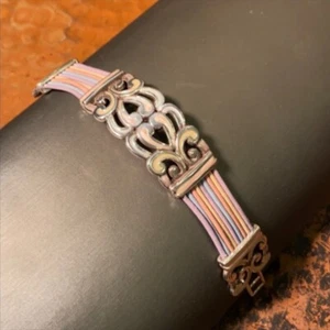 Brighton pastel enamel, multi-strand bracelet - Bild 1 von 8