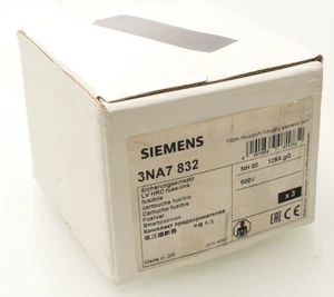 3x Siemens Fuse Block 3NA7 832 | 3NA7832 125A gG - Picture 1 of 2