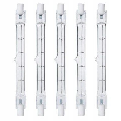 5PC Light Bulb 120V 500W 500 Watt J Type T3 R7S 118mm Double Ended AJ# - Image 1 of 4
