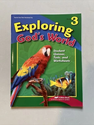 Abeka Exploring God’s World 3 Teacher Key Quizzes, Tests Worksheets Science - Image 1 of 4