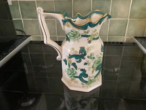 masons ironstone green chartreuse. Large Pitcher/ Jug - Picture 1 of 6