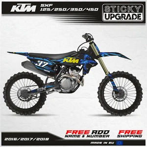 KTM SXF SX 125 250 350 450 2016 2017 2018 Decals Stickers Wrap Graphics Kit - Picture 1 of 7