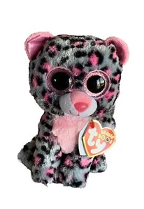 TY Beanie Boo Tasha Collectable Plush Kids Toy Sparkling Eyes Very Soft Cat - Picture 1 of 12