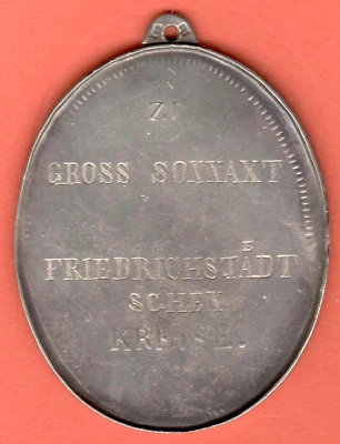 Kurland Courland Solid silver 925/1000 cast medal ca 1818 Germany Russia 1910 - Image 1 of 2