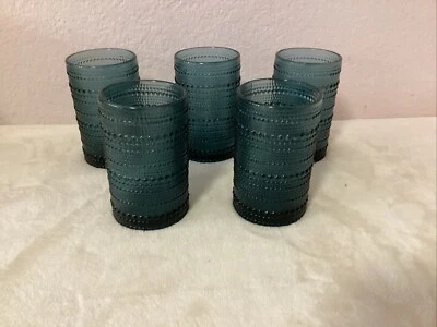 Juego de (5) vasos Fortessa D&V Jupiter azul aciano 13 oz - Nuevo - Envío rápido Foto 1 de 4