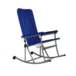 EEZ RV Products Premium klappbarer Schaukelstuhl für Terrasse/Outdoor - blau - Bild 1 von 6