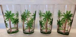 "Juego de vasos altos de acrílico de 4 quilates palmeras verano tropical 6,5""" - Imagen 1 de 13