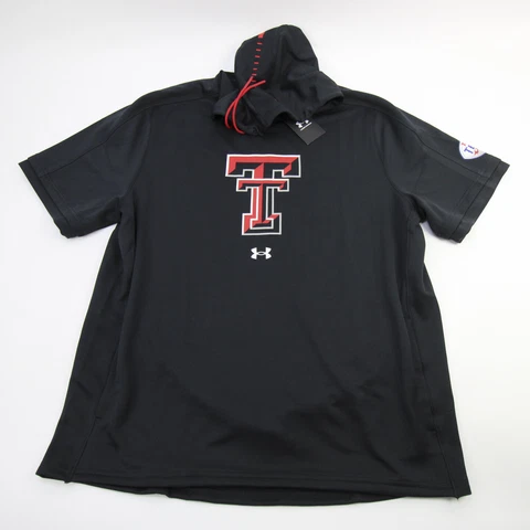 Texas Tech Red Raiders Under Armour Short Sleeve Shirt Men's Black New Cover