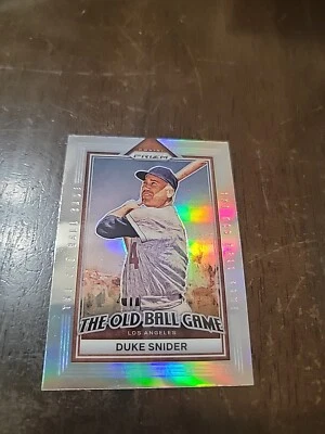 2023 Panini Prizm Duke Snider The Old Ball Game insert #OBG7 Silver Holo Prizm - Image 1 of 2