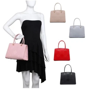 Bolso de Mano Boutique Pequeño Mujer Imitación Cuero Patrón Geométrico Bolso de Hombro - Imagen 1 de 22