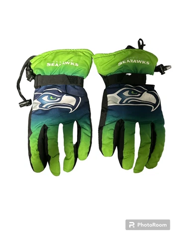 Seatle Seahawks Ski Snow Gloves Forever Collectible Mens Large Extra Large Cover