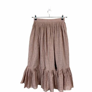 Jantzen Prairie Skirt Women's Size 10 Retro Plaid Flounce Vintage Ruffle Midi  - Picture 1 of 9