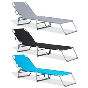 Silla plegable de jardín reclinada playa camping - Imagen 1 de 10