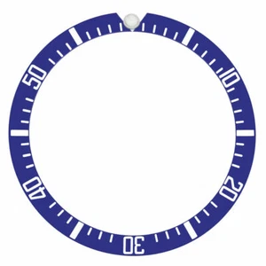BEZEL INSERT ALUMINUM FOR VINTAGE ROLEX SEADWELLER MILITARY 1665 BLUE - Picture 1 of 2