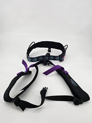 Arnés de escalada Misty Mountain Threadworks de colección talla M púrpura/verde 28/11/94 Foto 1 de 4