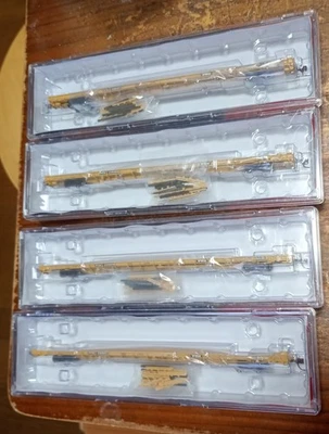 BLMA - N Scale - Lot of 4 - TTX F89-J PTTX  Flatcar - TTX - New w/ Pipe Loads - Image 1 of 4