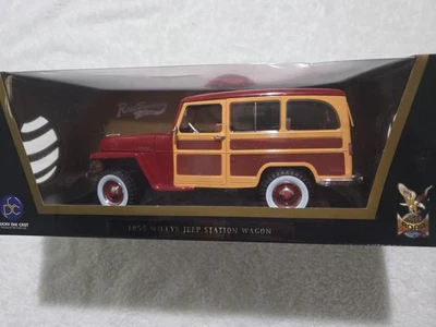 ROAD SIGNATURE ESCALA 1/18 ROJO 1955 WILLYS JEEP STATION WAGON Foto 1 de 4