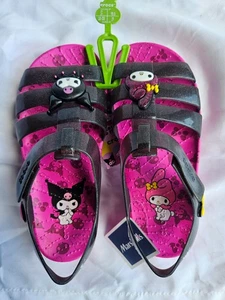 New Hello Kitty My Melody Crocs Sandals Size Junior 4 Y Kids! - Picture 1 of 7