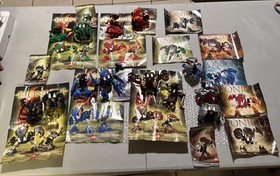 13 Vintage Lego Bionicle Figures Lot Bohrok 8560-85654 Complete *No Mask* Krana