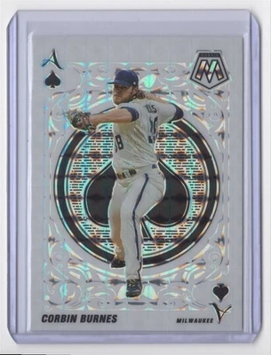 2022 Panini Mosaic Aces Corbin Burnes Milwaukee Brewers #A-11 - Image 1 of 2