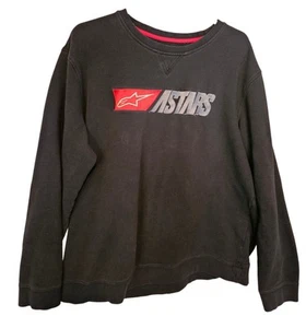 Alpinestars Ageless Crew Fleece Black Red Size-XXL - Picture 1 of 4