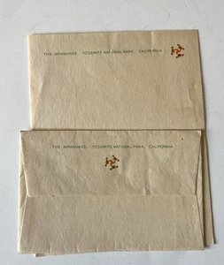 Vintage Ahwahnee Hotel Letterhead Stationary Yosemite National Park, California - Picture 1 of 4