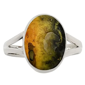 Natural Indonesian Bumble Bee 925 Sterling Silver Ring s.10 Jewelry R-1002 - Picture 1 of 5