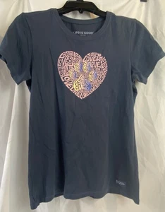 Camiseta Life is good animal corazón talla pequeña - Imagen 1 de 4