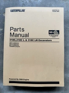Caterpillar CAT 318C 318C L & 318C LN Excavators Parts Manual SEBP3541-10 '04 - Picture 1 of 3