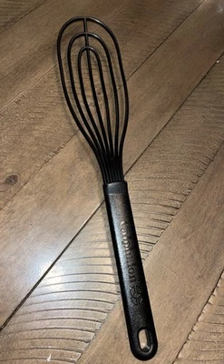 Calphalon 13.5" Black Nylon Flat Lightweight Whisk Kitchen Utensil New Cond. _K1 - Image 1 of 4