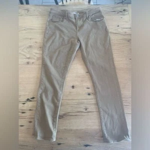 Levi's Classic Mid rise Skinny Golden Wheat Women's Jeans 32" Stretch Preloved - Picture 1 of 9