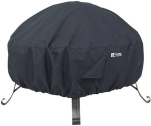 30 Inch Fire Pit Cover Round Outdoor Patio Deck Weather Resistant Protector Tarp - Picture 1 of 3