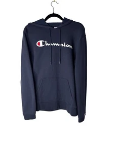 Champion Script Logo Herren Navy Hoodie Gr. M - Bild 1 von 9