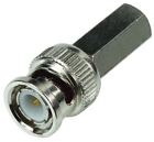 PRO SIGNAL - 50 Ohm BNC Twist-On Plug, Zinc Body - RG59 Cable