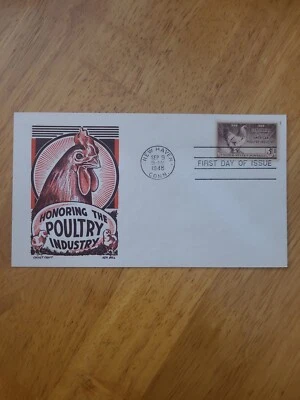  1948 Envelope, Unmailed First day cover, with matching 3 cent stamp attached. - Image 1 of 2