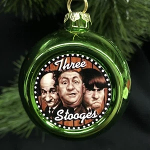The three STOOGES  CHRISTMAS ORNAMENT Moe Larry curly ornament - Picture 1 of 4