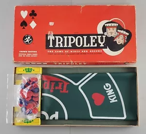 Vintage Tripoley Game 1961 Cadaco No. 225 Incomplete - Picture 1 of 11