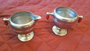 Keystone Ware Sugar and Creamer Chrome Plated  - Picture 1 of 5