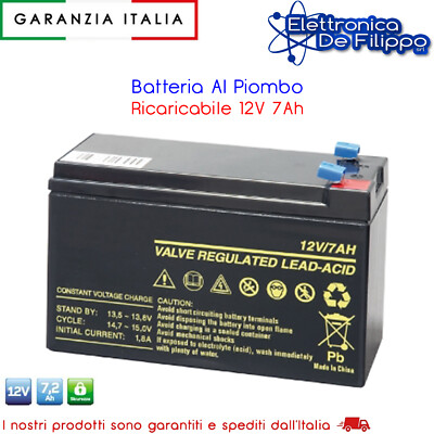 YUASA NPW36-12L BATTERIA Ermetica Al Piombo 12V 7Ah Equivalente Fiamm - Foto 5