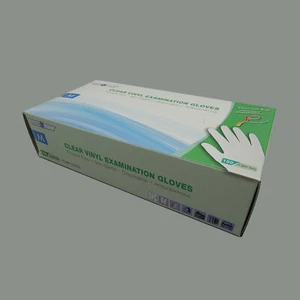 Clear Vinyl Examination Gloves, 100/box - Picture 1 of 2