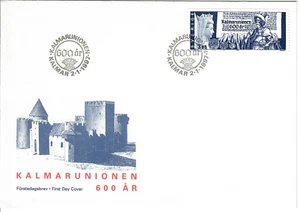 Sweden - FDC - 2 Jan 1997 - Kalmarunionen 600th Year - #13 - Picture 1 of 2