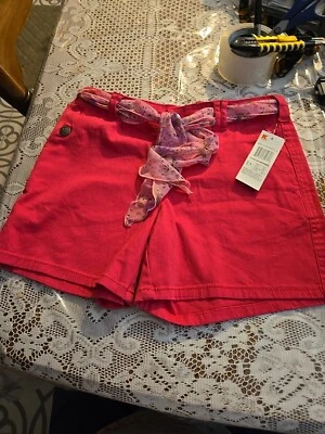 NWT Junior's DREAM OUT LOUD by Selena Gomez pink Twill Shorts Size 9 Stretch  - Image 1 of 4