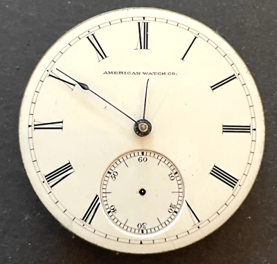 Antique 1867 Waltham Appleton Tracy 1865 Pocket Watch Movement Ticks AT 10s 15j - Image 1 of 4