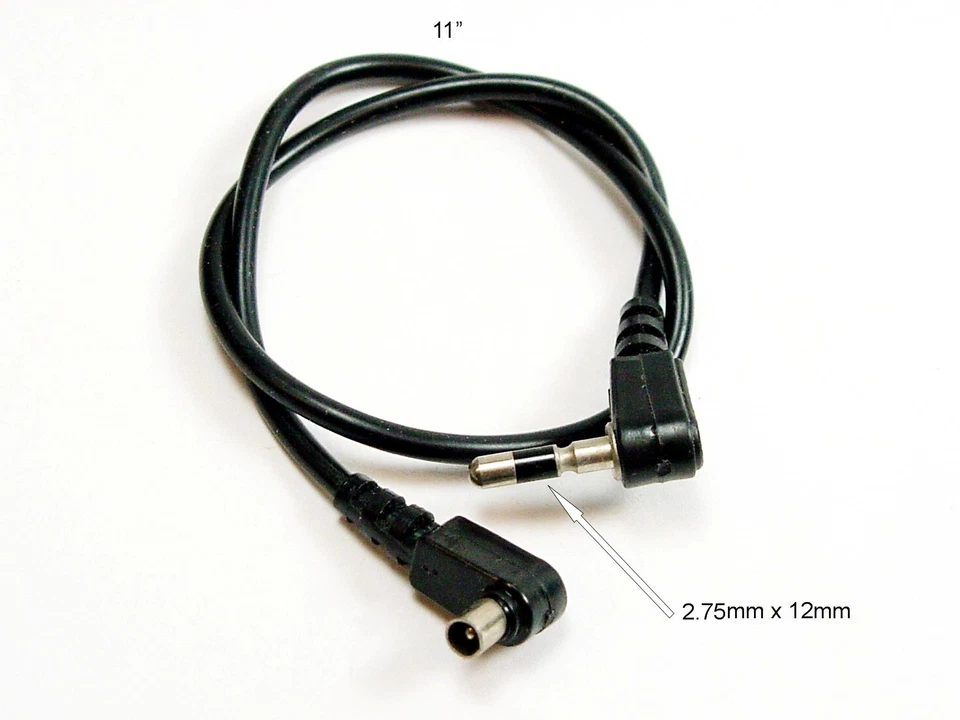 2.75mm Sync cord to PC 11" | Fits unknown | $8.75 | #14 | - Image 1 of 1